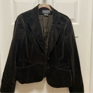 Nine West Suit Separates Jacket Womens 6 Black Long Sleeve Button Lined